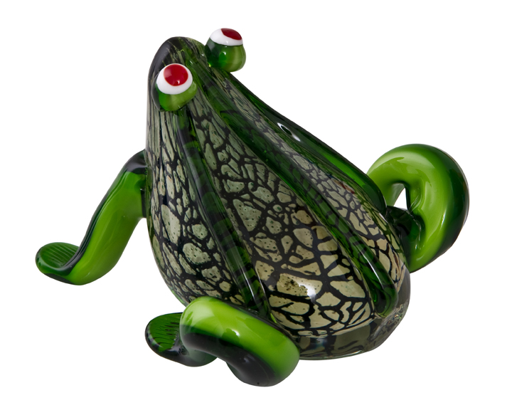 05. Zibo - Coloured Glass Frog, Small